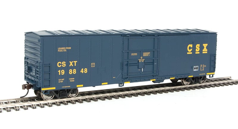 والترز ترين لاين Walthers Trainline HO Scale 1/87 عربة صندوقية معزولة CSX، موديل 931-1804 - Image 1